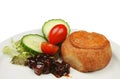 Pork pie salad and pickle Royalty Free Stock Photo