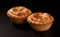 Pork Pies isolated on white background. Royalty Free Stock Photo