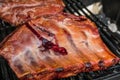 Pork Ribs on Grill Royalty Free Stock Photo