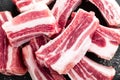 Pork ribs, raw meat Royalty Free Stock Photo