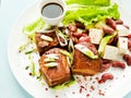 Pork ribs with soy sauce and beer Royalty Free Stock Photo