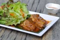 Pork ribs steak, pork stew Royalty Free Stock Photo