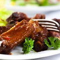 Pork ribs with sweet sauce