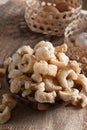 Pork rinds also known as chicharon or chicharrones , kab moo Royalty Free Stock Photo