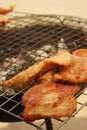 Pork roast on the stove at the market Royalty Free Stock Photo