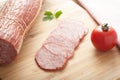 Pork salami Royalty Free Stock Photo