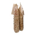 pork salami hanging to mature-