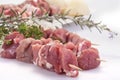 Pork skewers Royalty Free Stock Photo