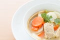 Pork soup and vegetable