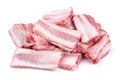 Pork spareribs raw