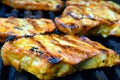 Pork steaks on a grill Royalty Free Stock Photo