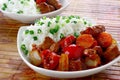 Pork stew with rice