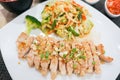 Pork Tenderloin fried with mix vegetable side