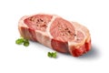 pork tenderloin isolated on white background. Generated by AI Royalty Free Stock Photo