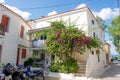 Poros, Greece - September 27: Traditional old house on September Royalty Free Stock Photo