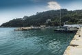 Poros Harbour Elios Proni Cephelonia Royalty Free Stock Photo