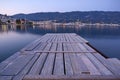 Poros island at the dusk