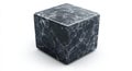 Porous cube structure featuring a delicate and intricate interconnected network design on a plain white background