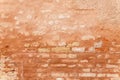 Porous Texture Of A Medieval Brick Wall