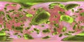 Porphyromonas gingivalis bacteria, 360 degree panorama view