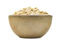 Porridge in Earthenware Bowl Royalty Free Stock Photo
