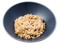 Porridge from Emmer farro hulled wheat groats