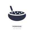 porridge icon on white background. Simple element illustration from Thanksgiving concept