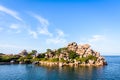 Pors Rolland point on the Pink Granite Coast in northern Brittany, France