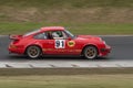 Porsche 911 Carrera racing car at speed Royalty Free Stock Photo