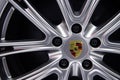 BANGKOK - NOVEMBER 30: Porsche Alloy wheels on display at The 39th Thailand International Motor Expo 2022 on November, 2022 in