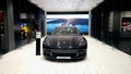 Porsche automobile dealership showroom