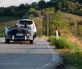 PORSCHE CARRERERA PRE A SPEEDSTER 1955 in coppa nuvolari old racing car Royalty Free Stock Photo