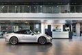 Porsche cars for sale in showroom Royalty Free Stock Photo