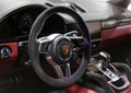 Porsche Cayenne Turbo S - Modern Car Interior Concept For Automobile And Technology. Porsche Cayenne S Diesel II 958. Royalty Free Stock Photo