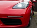 Porsche 718 Caymen S front closeup Royalty Free Stock Photo