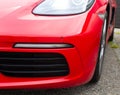 Porsche 718 Caymen S front closeup Royalty Free Stock Photo