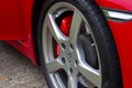 Porsche 718 Caymen S wheel closeup Royalty Free Stock Photo
