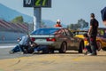 Porsche 924 in Circuit de Barcelona, Catalonia, Spain.