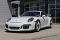 Porsche 911 GT3 display at a dealership. Porsche offers the 911 GT3 with a 3.8-liter flat-6 naturally aspirated engine