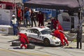 Porsche GT2 in pit stop at Grand AM Rolex Races Royalty Free Stock Photo