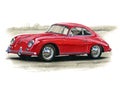 Porsche 356 Royalty Free Stock Photo