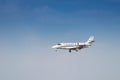 Porsche Konstruktionen Cessna 560XL Citation XLS with the aircraft registration OE-GTE in the approach to the northern runway 26R