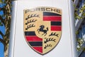 Porsche logo sign headquarters headquarter Stuttgart Zuffenhausen Germany