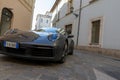 Porsche luxury sports car parked