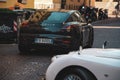 Porsche panamera greencolor italy black Royalty Free Stock Photo