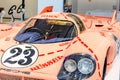 Porsche racing car in museum exhibition in Berlin