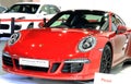 Porsche red luxury sport car series 911 carrera 4GTS