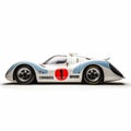 Chaparral White Racing Car On Expansive Background