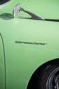 Porsche 356 Speedster side panel decal closeup