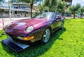 Porsche 968 spider classic show car epoca by night